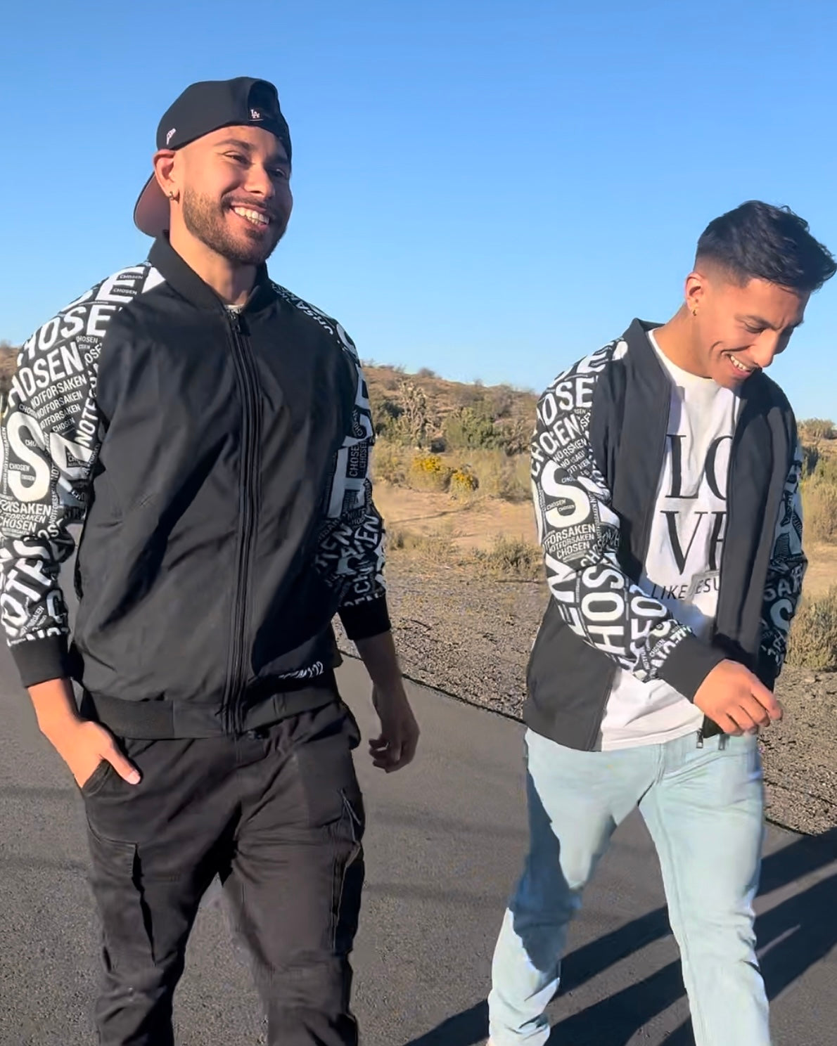 christian jacket - chosen not forsaken