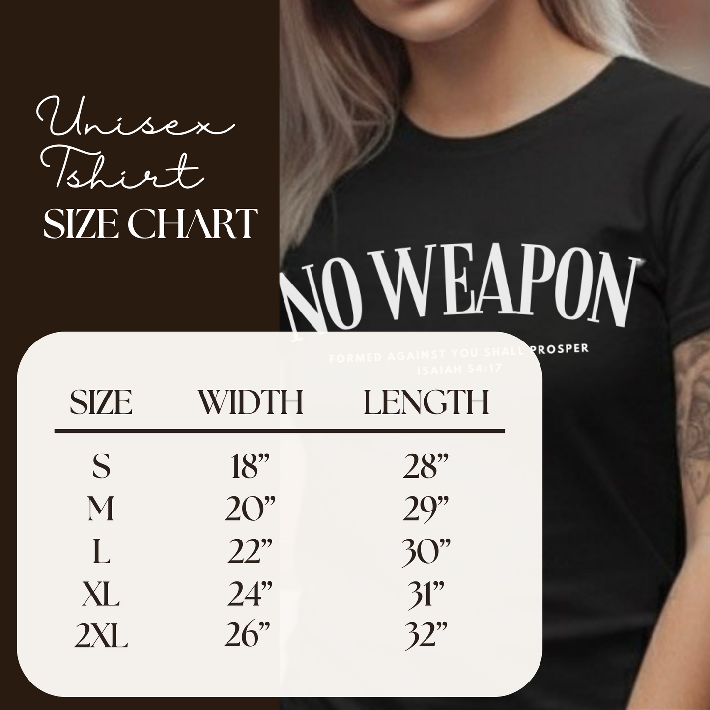 No Weapon Formed Against You Shall Prosper - Unisex | Isaiah 54:17