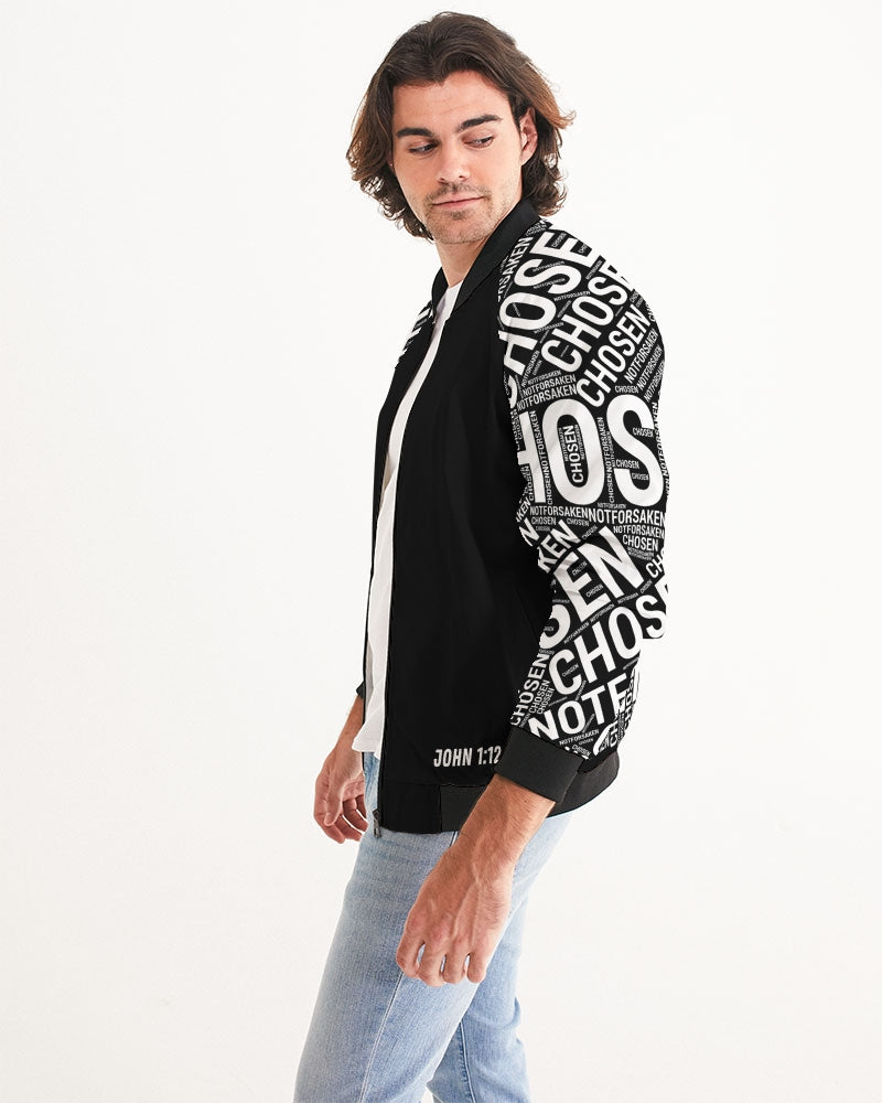 Chosen Not Forsaken Christian Bomber Jacket - Left Side