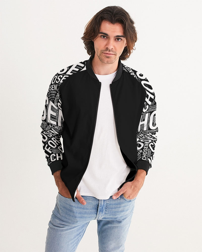 Chosen Not Forsaken Christian Bomber Jacket - Front Side