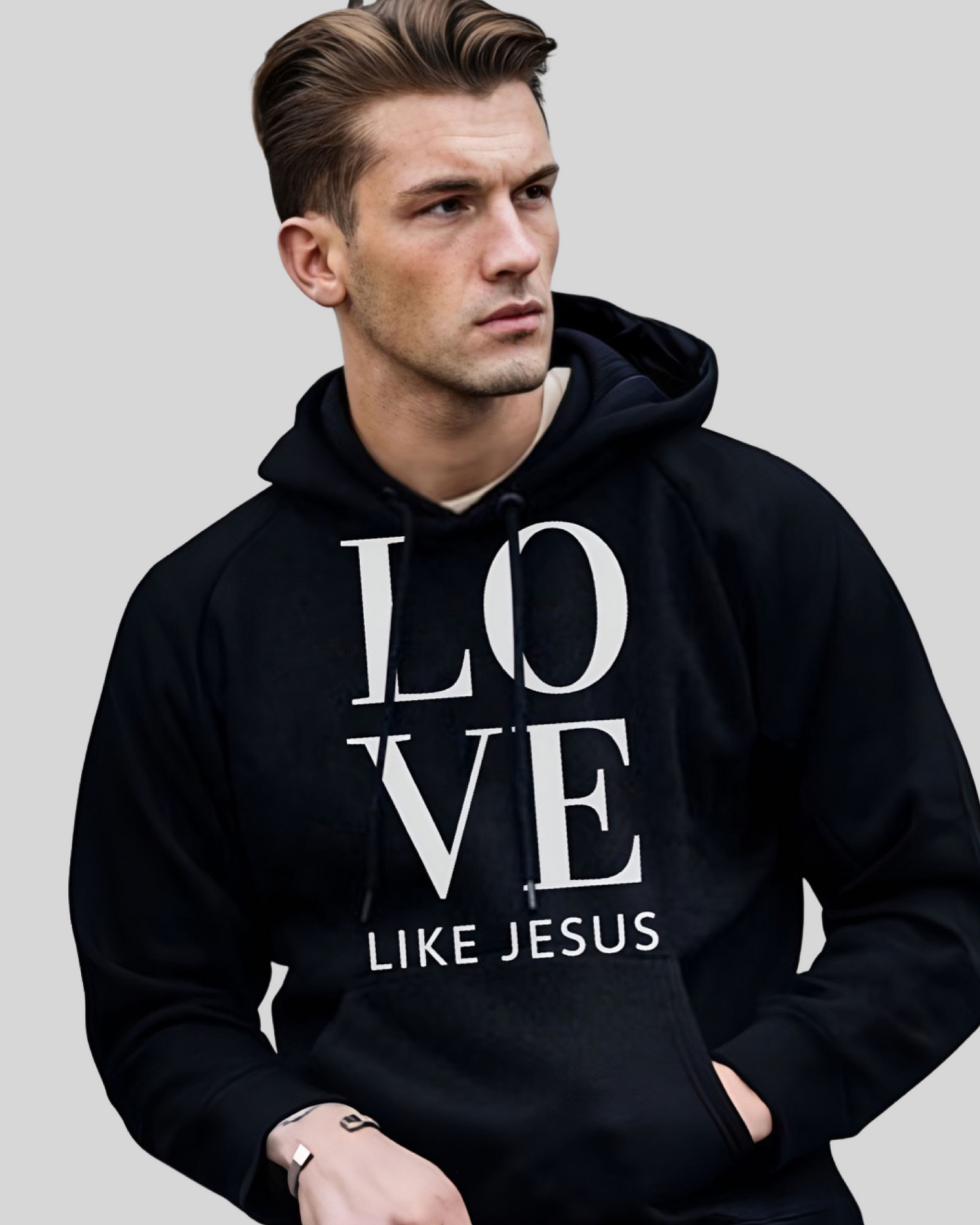 Love Like Jesus Hoodie B- Unisex Christian Hoodie