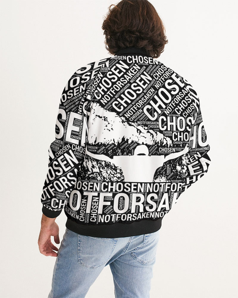 Chosen Not Forsaken Christian Bomber Jacket - Back Side