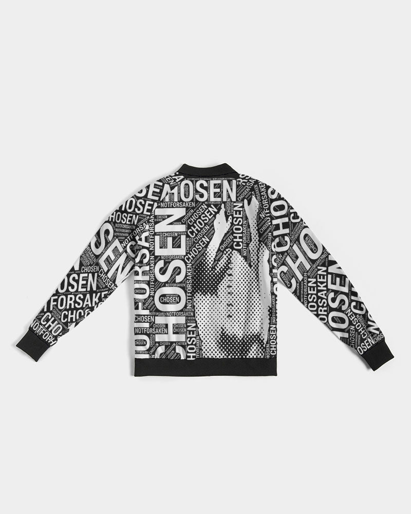 Chosen Not Forsaken Women's Christian Bomber Jacket - Backside