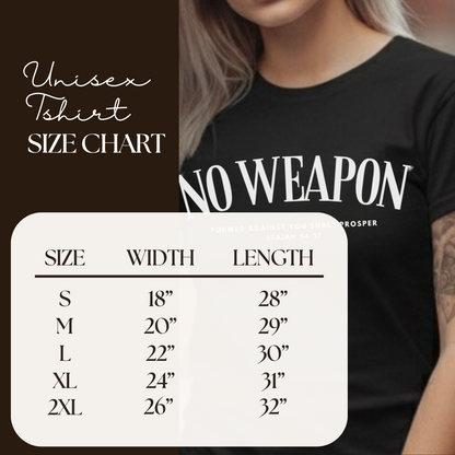 No Weapon Formed Against You Shall Prosper - Unisex | Isaiah 54:17