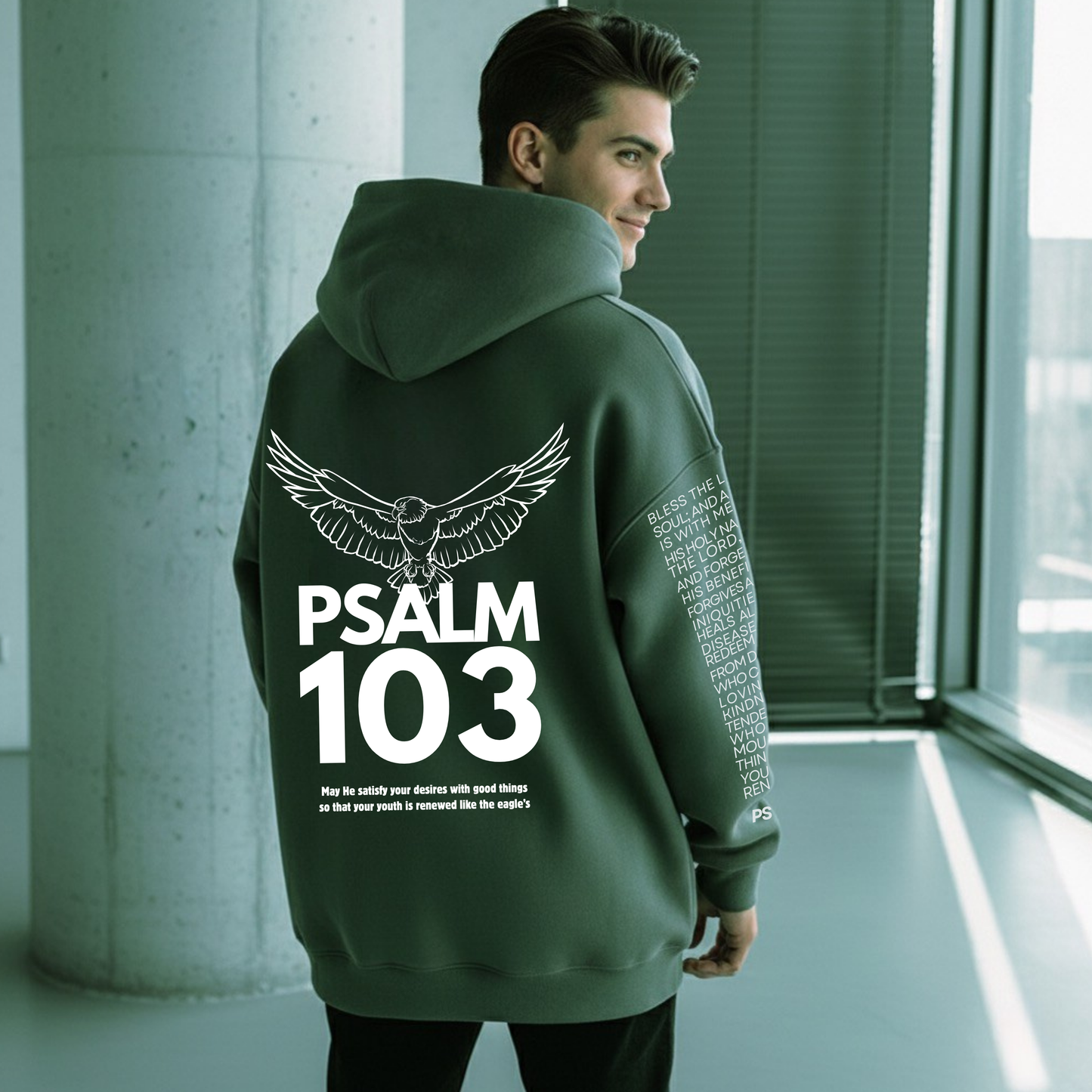 Psalm 103 Forest Green Hoodie
